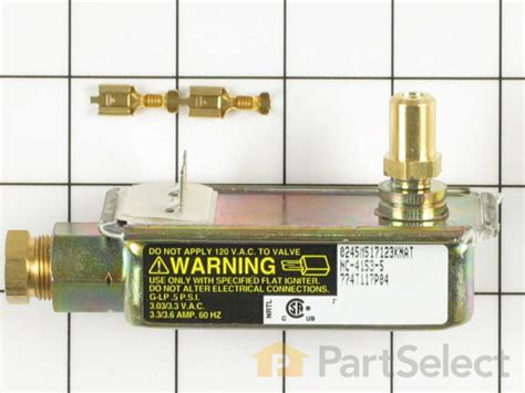 frigidaire gallery gas oven safety valve